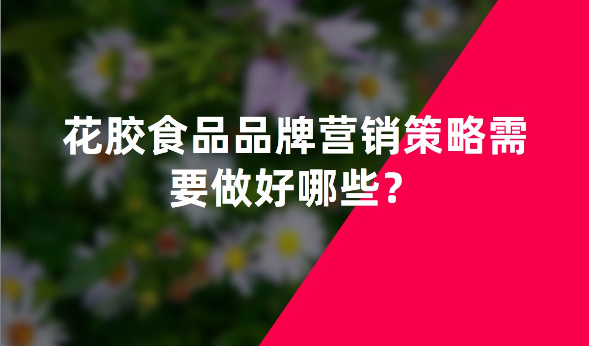 花膠食品品牌營銷策略需要做好哪些？