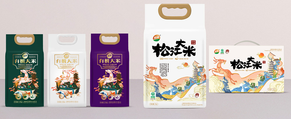 松林大米品牌策劃包裝，大米品牌設(shè)計 - 上海美御